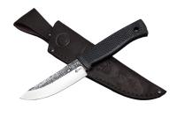 Нож Кайманст.Х12МФ след ковки рук Elastron черный арт.66151